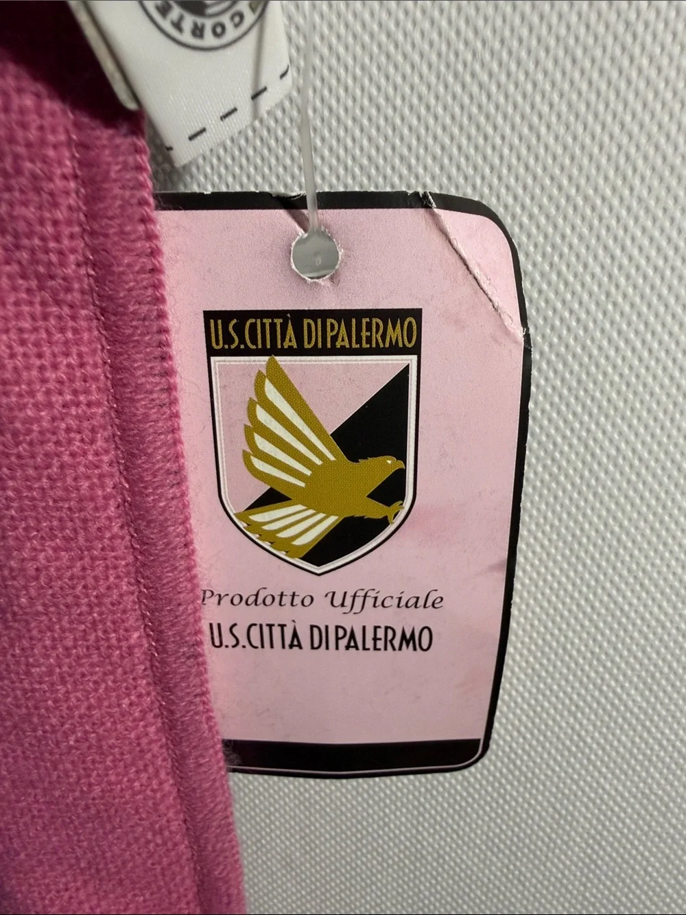 Palermo F.C. Soccer New formerly U.S. Città di Palermo Pink and Blank Scarf